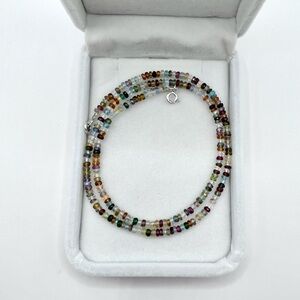 6.7 Ct Multi Color Gemstone 16" Necklace